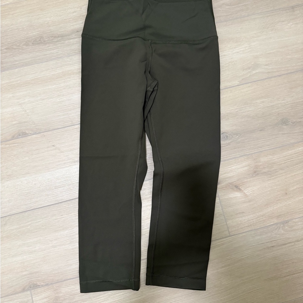 lululemon athletica wunder train Olive Green Leggings